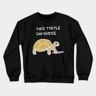 This Turtle Can Hurtle (White) Crewneck Sweatshirt